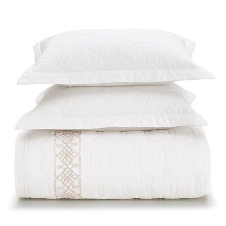 Cobre Leito Casal Karsten com 2 Porta Travesseiros 180 Fios Percal Olímpia