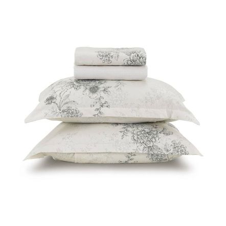 Jogo de Cama Casal Karsten 180 Fios Percal 100% Algodão Livia
