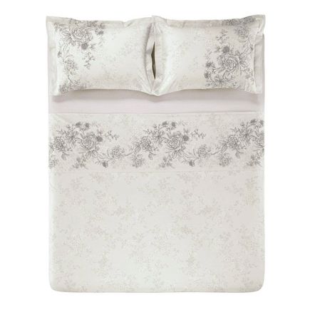 Jogo de Cama Casal Karsten 180 Fios Percal 100% Algodão Livia