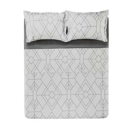 Jogo de Cama Casal Karsten 180 Fios Percal 100% Algodão Solano