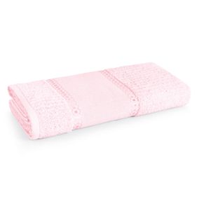 Toalha de Lavabo/Visita para Bordar Karsten Passa Fitas I Rosa Quartzo