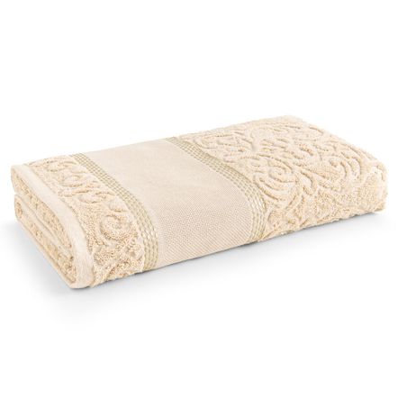 Toalha de Banho para Bordar Karsten Melina II Cáqui
