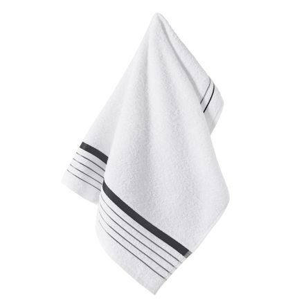 Toalha de Rosto Karsten Otto Branco/Cinza