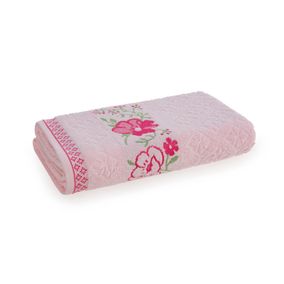 Toalha de Rosto Karsten Fio Cardado Yuna Marshmallow/ Pink