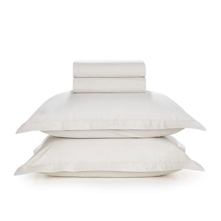 Jogo de Cama Queen Karsten 180 Fios Percal 100% Algodão Liss Gelo