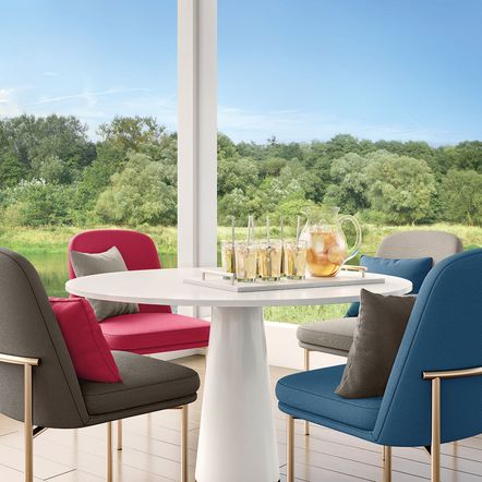 Tecido Acquablock Interno Karsten Impermeável Garbo Azul