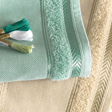 Toalha de Rosto para Bordar Karsten Sabrine II Salmão