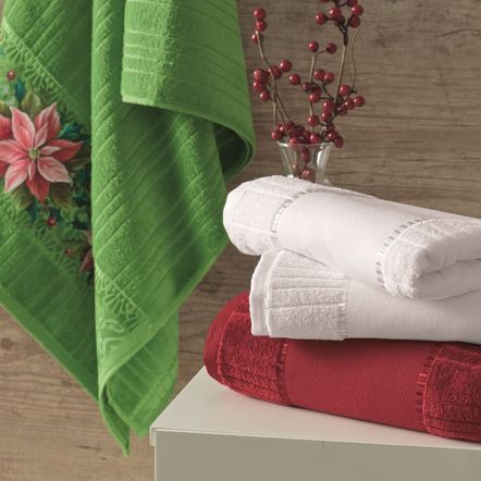 Toalha de Lavabo/Visita para Pintar Karsten Stella Verde Chá