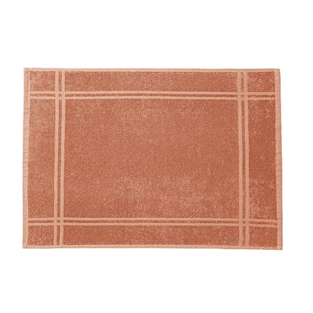 Toalha de Piso Karsten 100% Algodão Metrópole Coralina