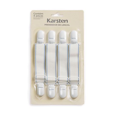 Prendedor de Lençol Karsten Branco