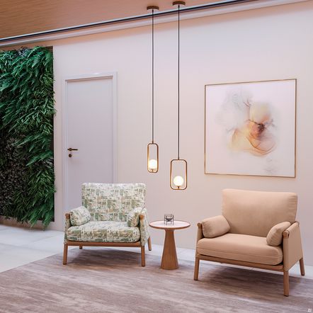 Tecido Acquablock Karsten Impermeável Interno Riscas Bege