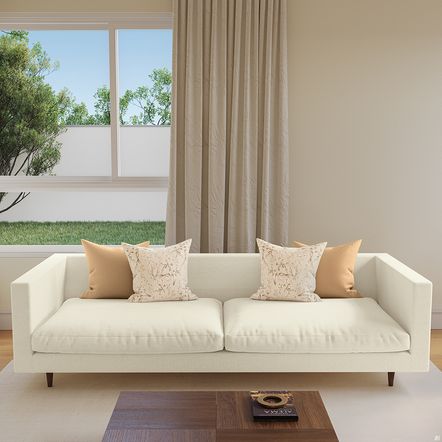 Tecido Acquablock Karsten Impermeável Interno Florata Bege