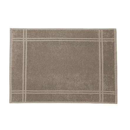 Toalha de Piso 100% Algodão Metrópole Taupe