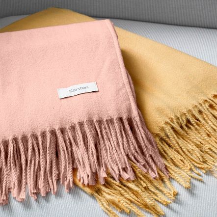 Manta Decorativa Karsten Luma Rosé