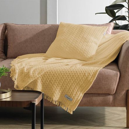 Almofada Decorativa Karsten Movaz Mostarda