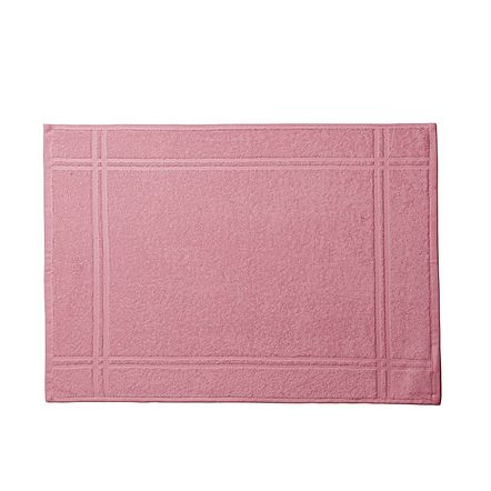 Toalha de Piso Karsten 100% Algodão Metrópole Rosa Retrô