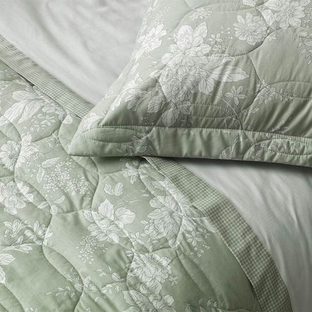 Colcha/Cobre Leito King Karsten com 2 Porta Travesseiros 180 Fios Percal 100% Algodão Alissa