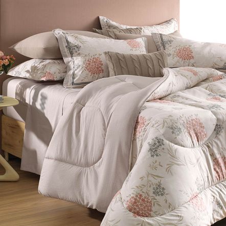 Edredom Casal Karsten 180 Fios Percal 100% Algodão Verbena