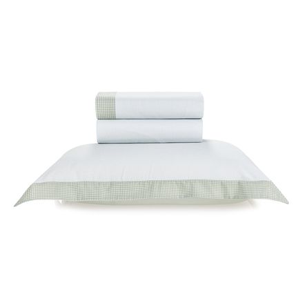 Jogo de Cama Solteiro Karsten 180 Fios Percal 100% Algodão Alissa