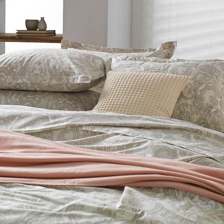 Jogo de Cama Casal Karsten 180 Fios Percal 100% Algodão Volke