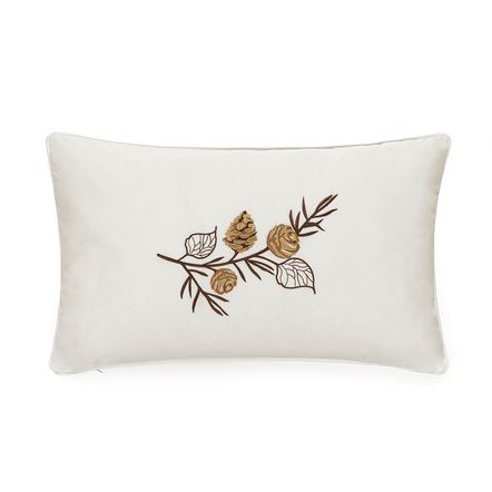 Almofada Karsten 100% Algodão Dríade Retangular Branco