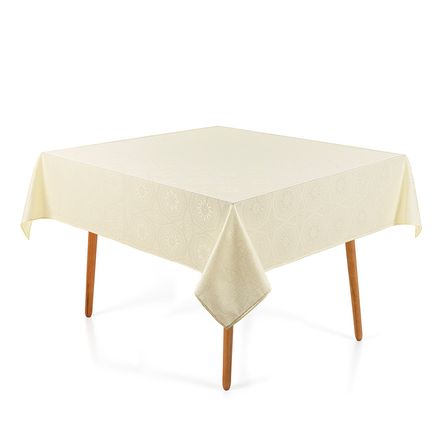 Toalha de Mesa Karsten 8 Lugares Quadrada Jacquard Antusa