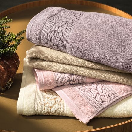 Toalha de Rosto Softmax Provence Rosa Suave