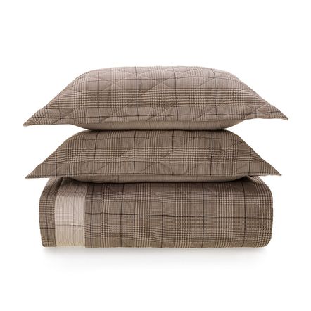 Colcha King com 2 Porta-travesseiros Algodão Egípcio 300 Fios Darius