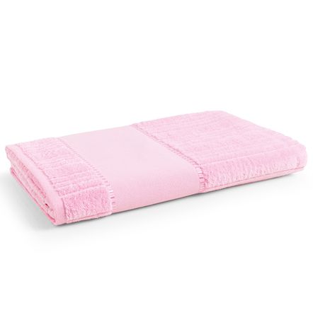 Toalha de Banho para Pintar Stella Rosa Begônia