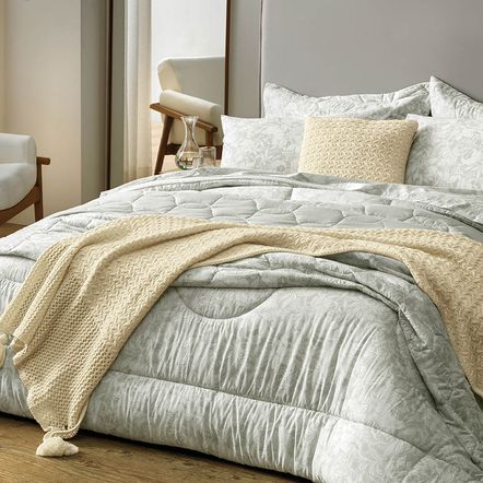 Jogo de Cama Queen Percal 160 Fios 100% Algodão Aisha