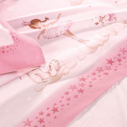 Edredom Infantil Solteiro 200 Fios 100% Algodão Ballet