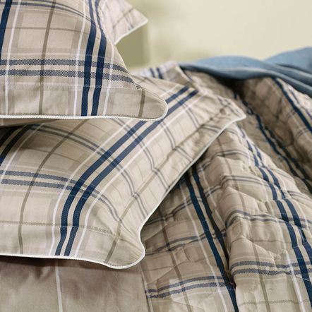 Colcha Casal com 2 Porta-travesseiros 200 Fios 100% Algodão Hector