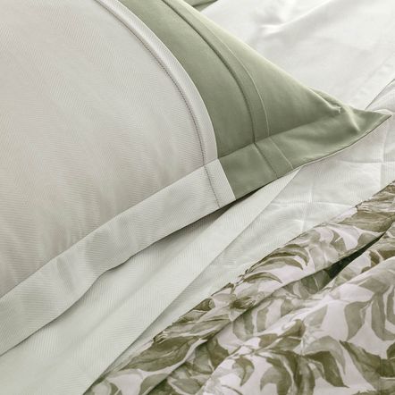 Colcha King com 2 Porta-travesseiros Algodão Egípcio 300 Fios Celine
