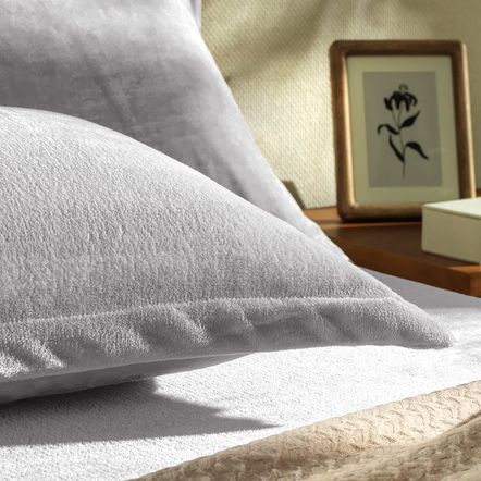 Lençol de Microfibra Solteiro com Fronha Zart Cinza