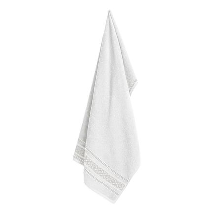 Toalha de Banho Karsten Fio Cardado Abel Branco/Preto