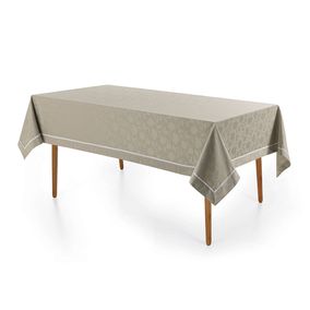 Toalha de Mesa Retangular 12 Lugares Antoni Cinza/Branco