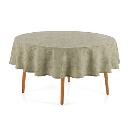 Toalha de Mesa Redonda 6 Lugares Grazia Alecrim