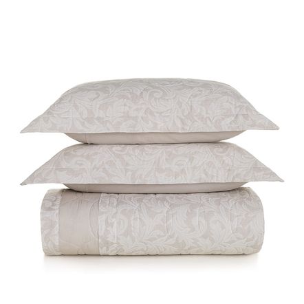 Colcha Queen com 2 Porta Travesseiros 100% Algodão Susan