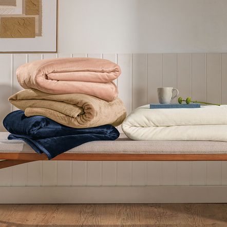 Cobertor King Peluciado Belmond Creme