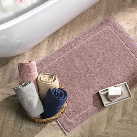 Toalha de Piso Fio Dupla Torção 100% Algodão Juliet Gris