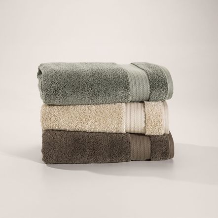 Toalha de Rosto Fio Penteado 100% Algodão Magna Gris