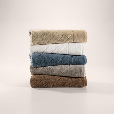 Toalha de Rosto Fio Penteado 100% Algodão Aspen Frapê