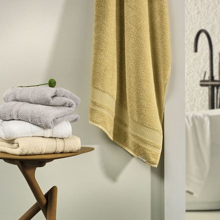 Toalha de Banho Fio Penteado 100% Algodão Yves Branco