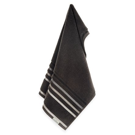 Toalha de Rosto Fio Penteado Lumina Carbono/Cinza
