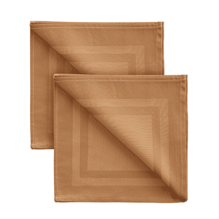 Any- Jogo 2  Guardanapos Gourmet Ocre