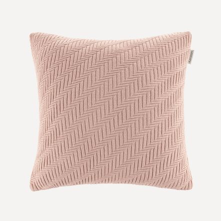 Almofada Decorativa Quadrada 45cm x 45cm Salina Rosê