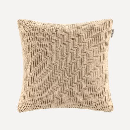 Almofada Decorativa Quadrada 45cm x 45cm Salina Creme