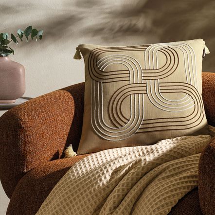 Almofada Decorativa Quadrada 45 x 45 Niko Taupe