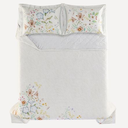Colcha Queen com 2 Porta-travesseiros 300 Fios Mistral