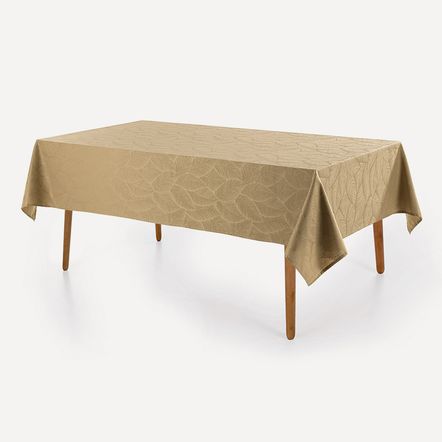 Toalha de Mesa Retangular 6 Lugares Tilia Camurça